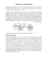 History of Automobiles
