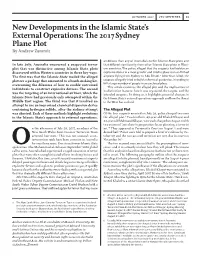 New Developments in the Islamic State's External Operations: The
