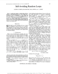 Self-Avoiding Random Loops