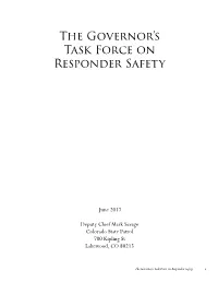 The Governor's Task Force on Responder Safety Report