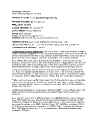 2011 Project Abstract for the Period Ending June 30, 2012