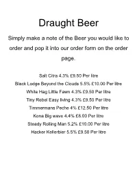 Draught Beer