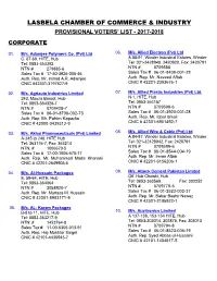 Provisional Voter List 2017-18