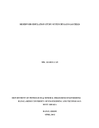 Reservoir Simulation Study of Fenchuganj Gas Field Md