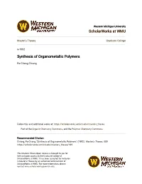 Synthesis of Organometallic Polymers