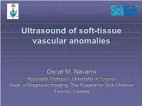 Ultrasound of Soft-Tissue Vascular Anomalies