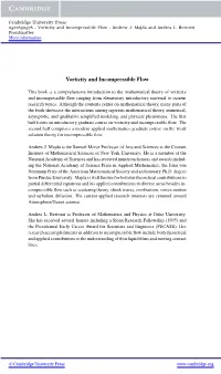 Vorticity and Incompressible Flow - Andrew J