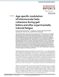 Age-Specific Modulation of Intermuscular Beta Coherence