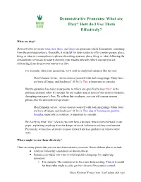 Demonstrative Pronouns: What Are They? How Do I Use Them Effectively?