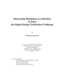 Harnessing Simulation Acceleration to Solve the Digital Design Verification Challenge