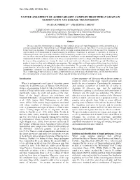 Nature and Effect of Alternaria Spp. Complex from Wheat Grain on Germination and Disease Transmission