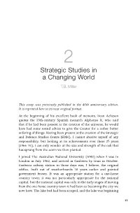 Strategic Studies in a Changing World T.B
