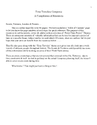 Time Travelers Camporee a Compilation of Resources