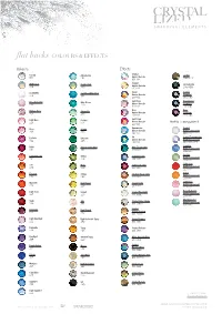 Flat Backs COLOURS & EFFECTS