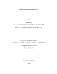 Miff US Decision Making on Missile Defense by Yeonmin Cho Bachelor