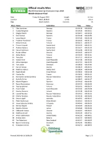 Official Results Men Middle Final
