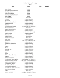 Predator Collection Inventory NECA Item Series Have Wish List Wolf