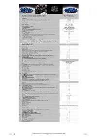 RS 7 Specification and Option Sheet MY18 RS 7 Performance Technical