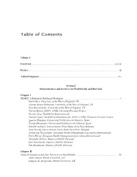 Table of Contents