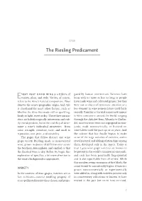 The Riesling Predicament
