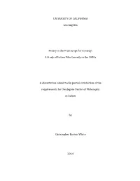 UNIVERSITY of CALIFORNIA Los Angeles Misery Is the True Script For