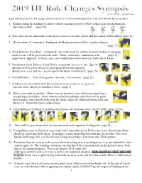 1 1. Rolling During the Landing of a Throw Will Be Considered Ippon, ONLY If There Is No Break During the Throwing Action!