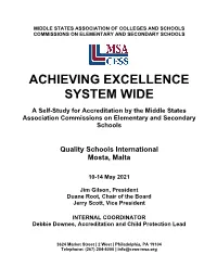 Achieving Excellence System Wide