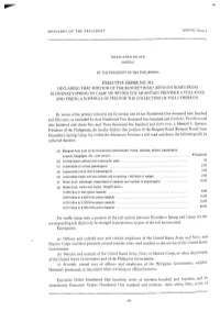 Executive Order No. 312 Declaring