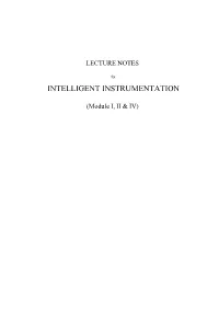Intelligent Instrumentation