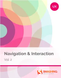 Navigation & Interaction, Vol. 2
