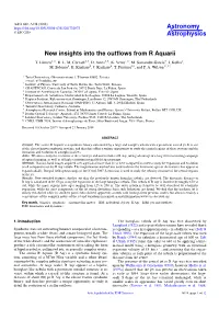 New Insights Into the Outflows from R Aquarii