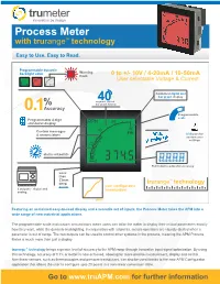 Process Meter with Trurange™ Technology