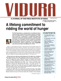 VIDURA 1 from the Editor Striving to Put Public Interest First Is Great, but Do It with Humility