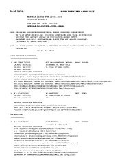 20.05.2021* 1 Supplementary Cause List