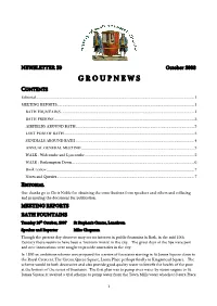 G R O U P N E W S CONTENTS Editorial