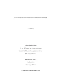 Hamlet's Objective Mode and Early Modern Materialist