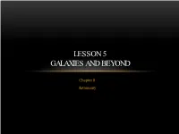 Lesson 5 Galaxies and Beyond