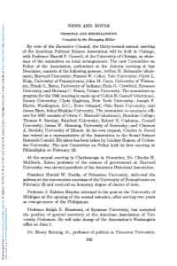 NEWS and NOTES by Vote of The