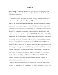 ABSTRACT MORT, SANDRA AMISS. Mass Spectrometric Methods for The