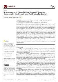 Actinomycetes: a Never-Ending Source of Bioactive Compounds—An Overview on Antibiotics Production