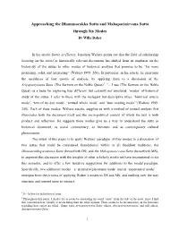 Approaching the Dhammacakka Sutta and Mahaparinirvana Sutta Through Six Modes by Willa Baker