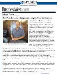 Bay Path Launches Program in Negotiation, Leadership