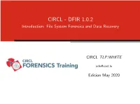 File System Forensics and Data Recovery