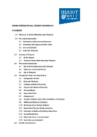 Hwum International Student Handbook