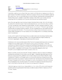 I Would Like to Add My Voice to That of the Many Residents of Delta Who Are Urging You to Hold a Full Panel Review of Port Metro Vancouver`S Terminal 2 Proposal