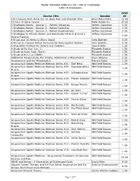 Master Recorded Webinars List - Net of Knowledge IVAS CE Breakdown