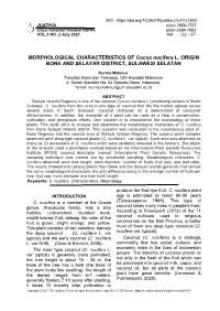 MORPHOLOGICAL CHARACTERISTICS of Cocos Nucifera L