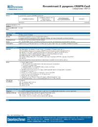 Recombinant S. Pyogenes CRISPR-Cas9 Catalog Number: 9957-C9
