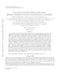 Spin Change of Asteroid 2012 TC4 Probably by Radiation Torques