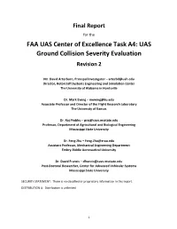 UAS Ground Collision Severity Evaluation Revision 2